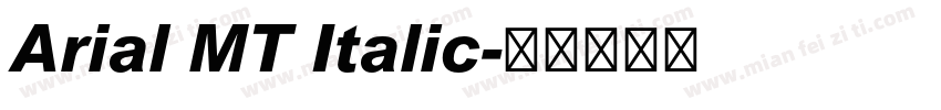 Arial MT Italic字体转换